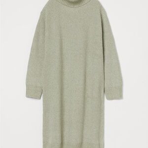 Cozy Knit Turtleneck Sweater Dress
